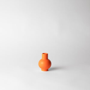 Vibrant Orange Mini Globe Bud Vase
