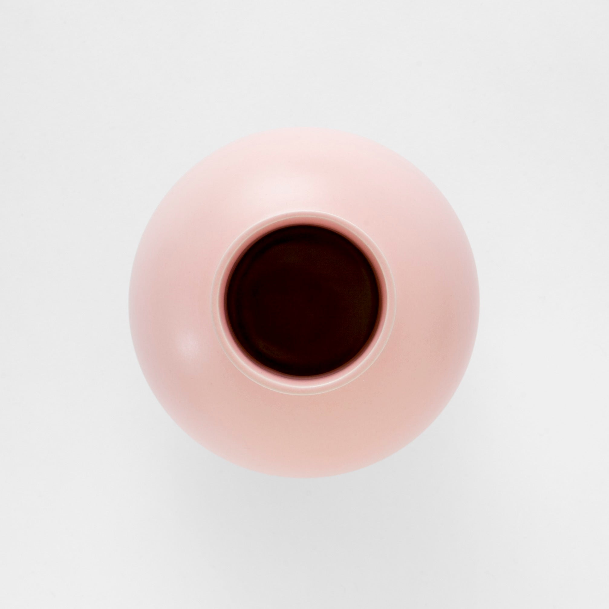 Large Coral Blush Globe Bottle Vase - Image 2