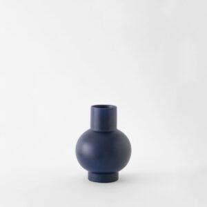 Blue Small Globe Bottle Vase